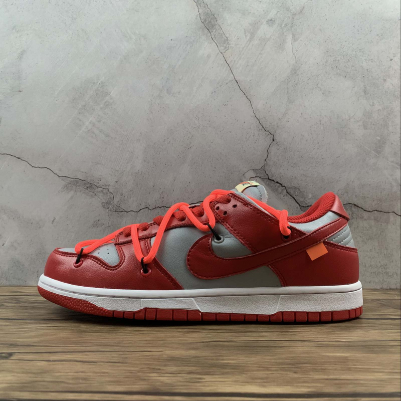 Dunk Low Off White University Red