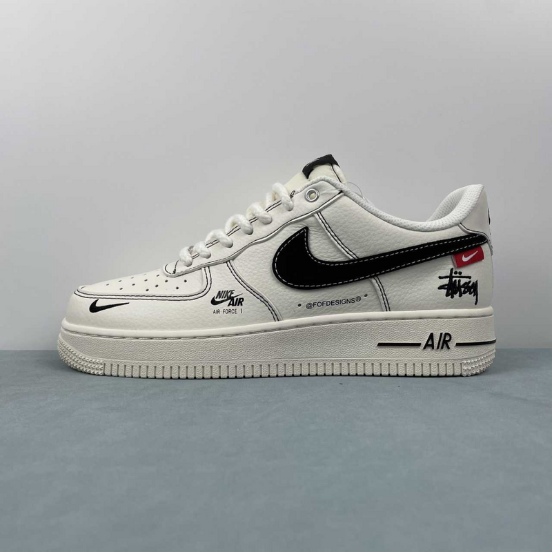 Air Force Stussy Designs Black And White