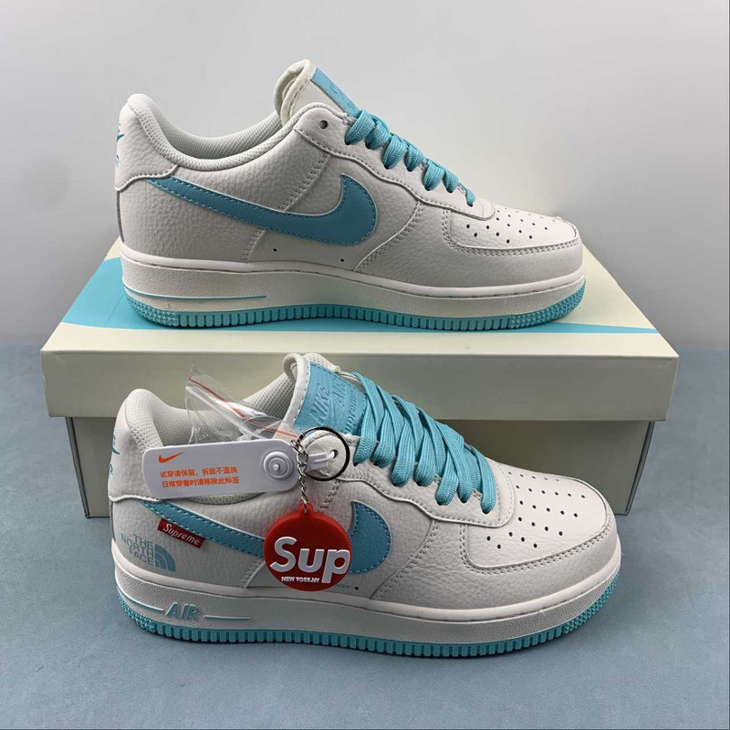Air Force Supreme The North Face Blue Marine