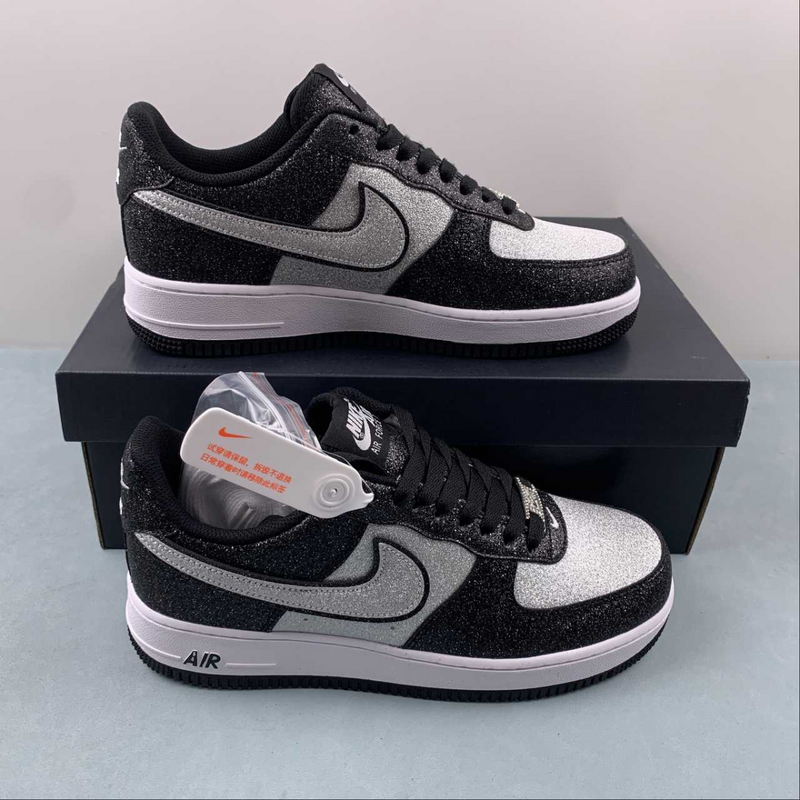 Air Force Black Glitter