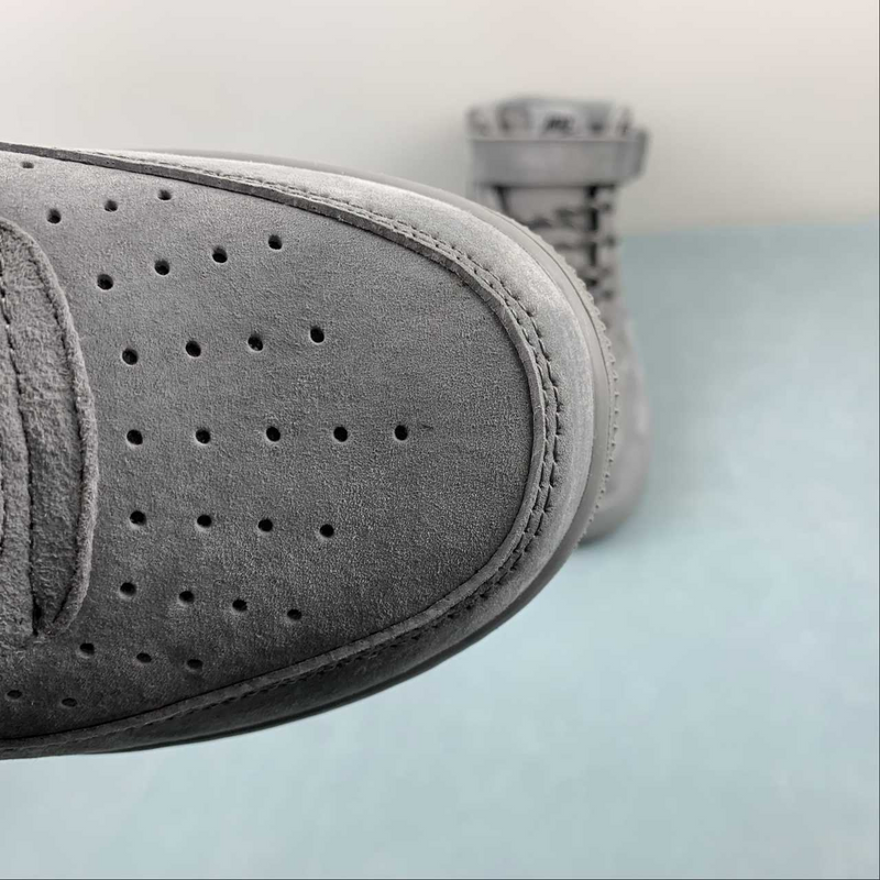 Air Force Mid Top Grey And Black