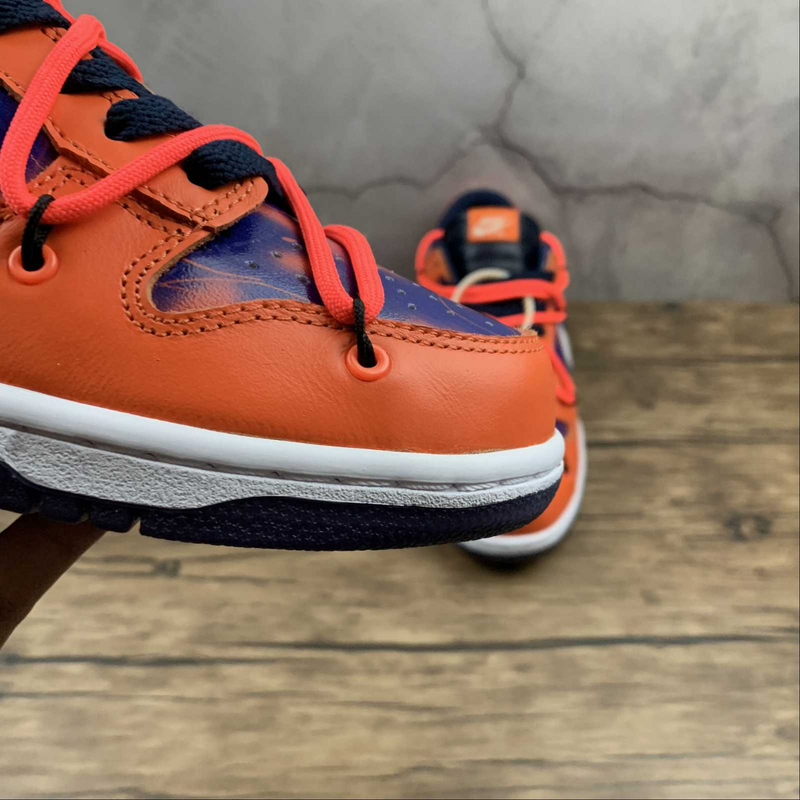 Dunk Low Off-White University Gold Mid Nigth Navy White